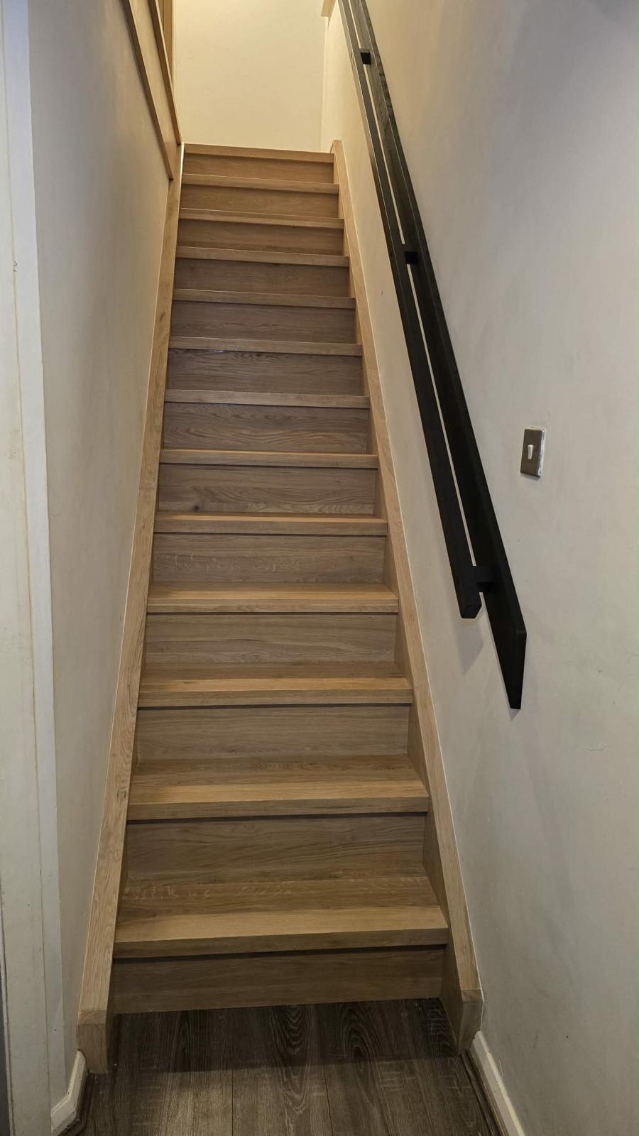 Fitted solid oak stairs