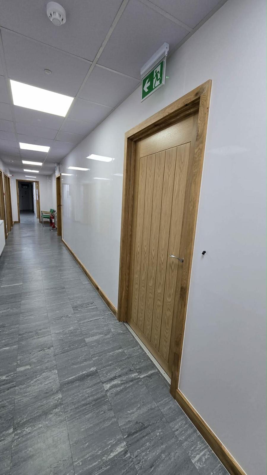 Bespoke oak door casing fitted to an internal opening