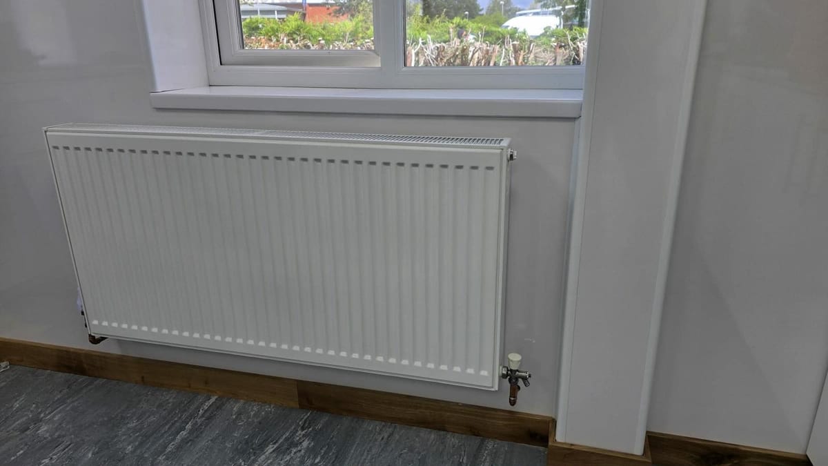 Oak skirting fitted flush with new flooring